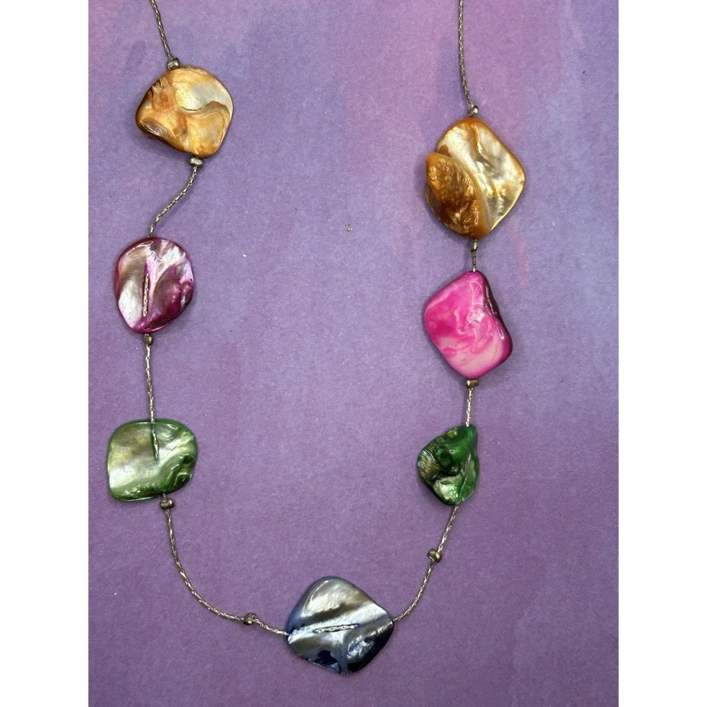 Mother of Pearl Shell Necklace‎ Fruit bowl Spring Easter 18